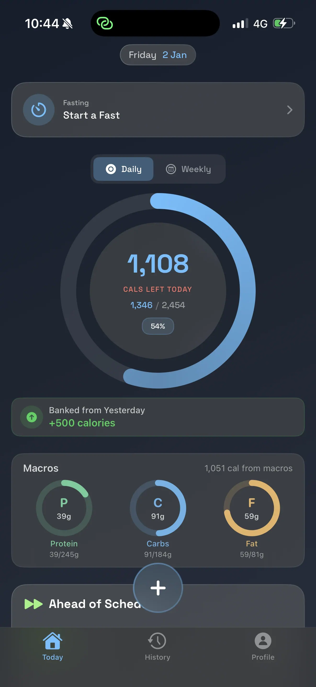 SensiSnap screen