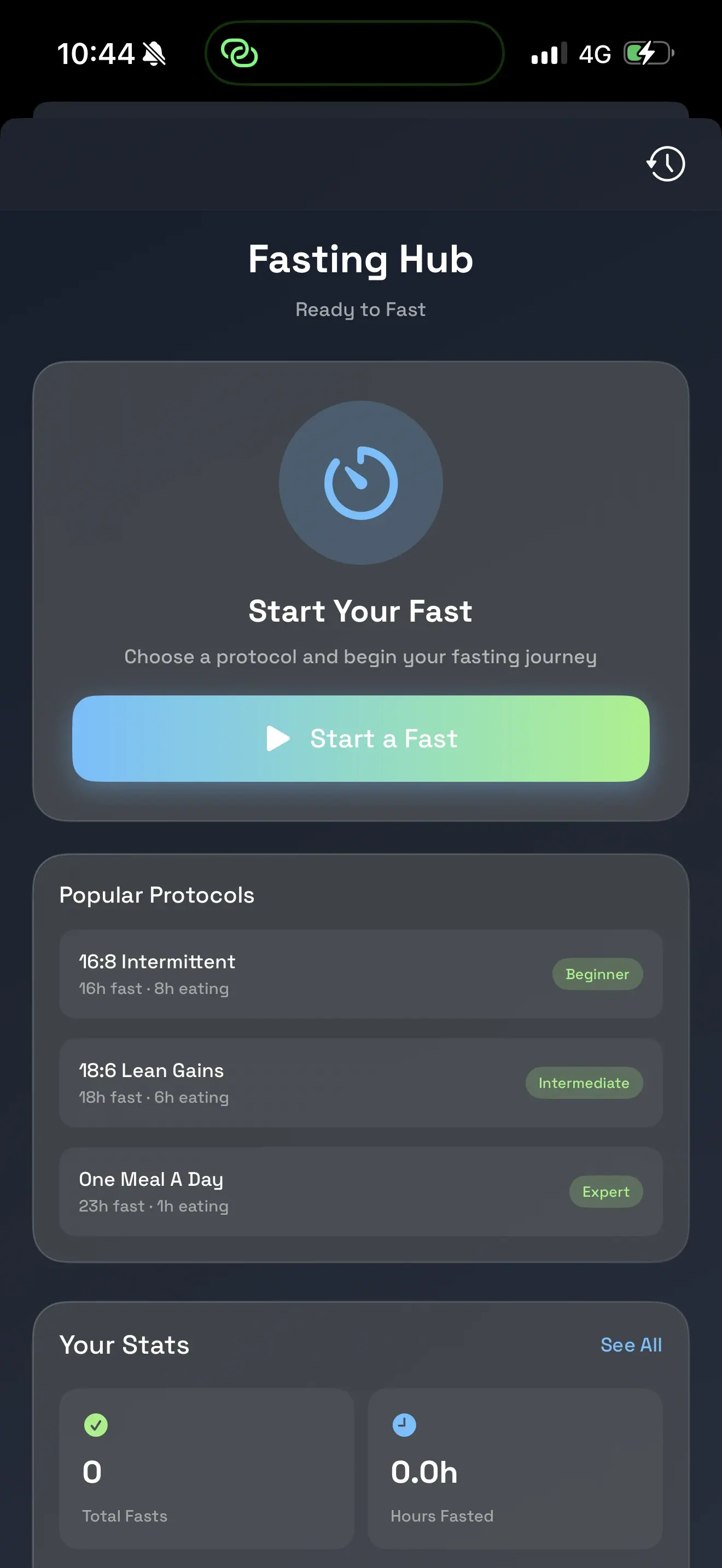 SensiSnap screen